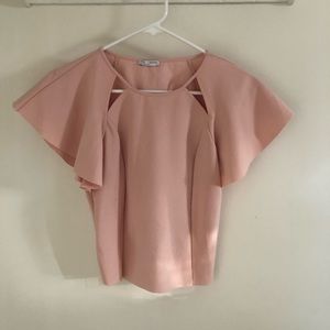 Pink Zara crop top